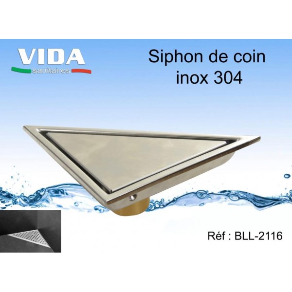 SIPHON DE COIN INOX 304